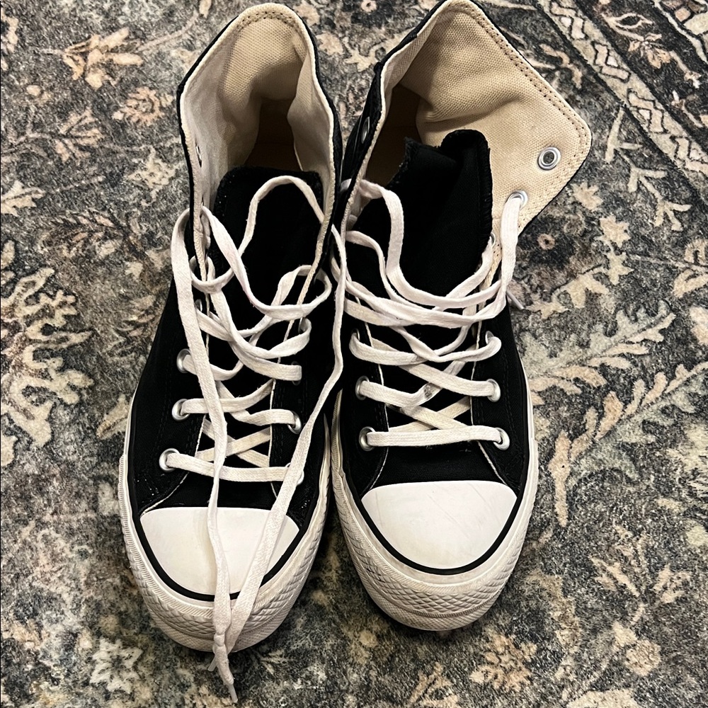 Converse platform high top sneakers